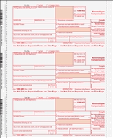 1099-NEC 5Part Continuous Tax Form***